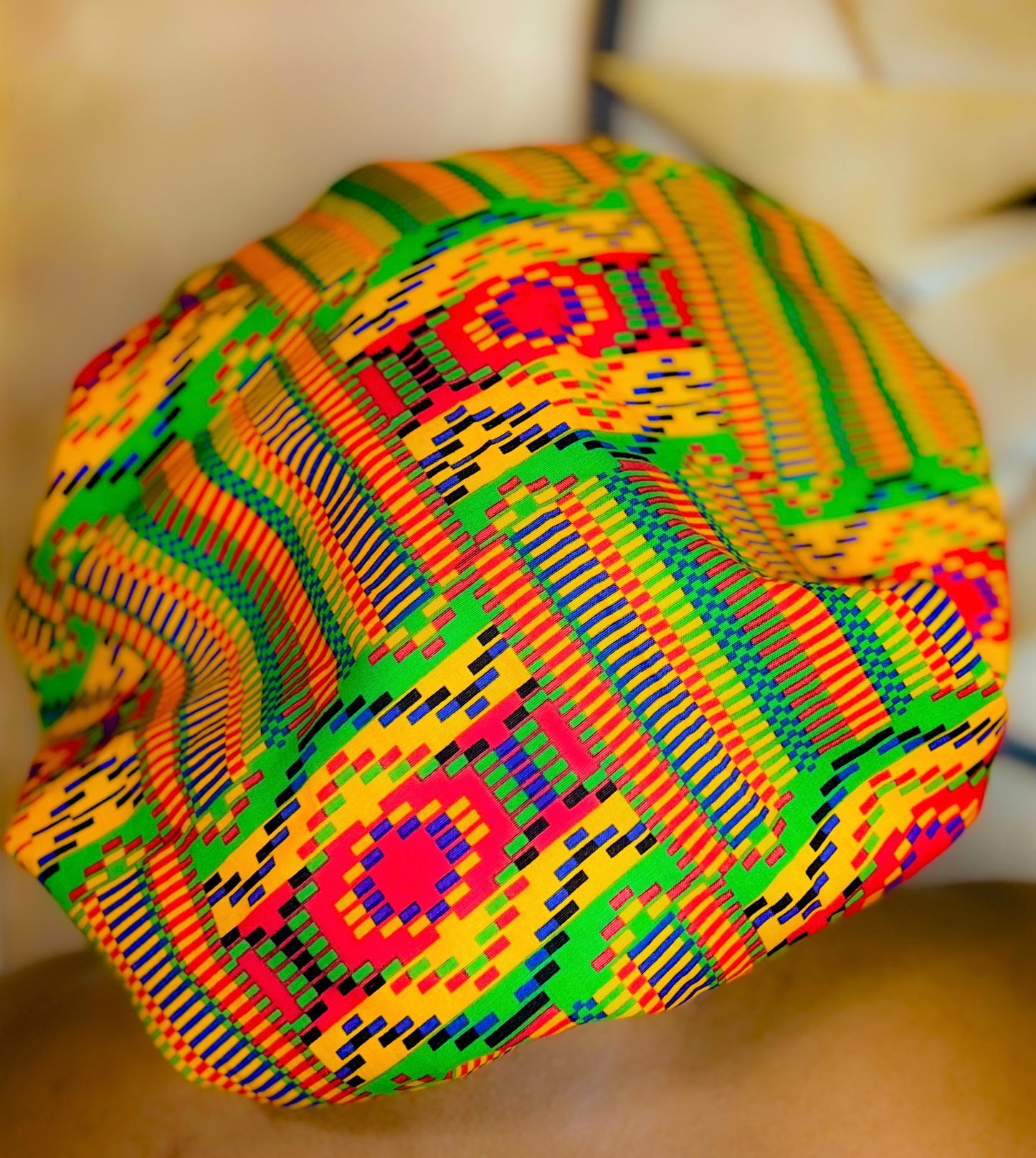 Tribal Bonnet (Orange, Green, Red, Blue)