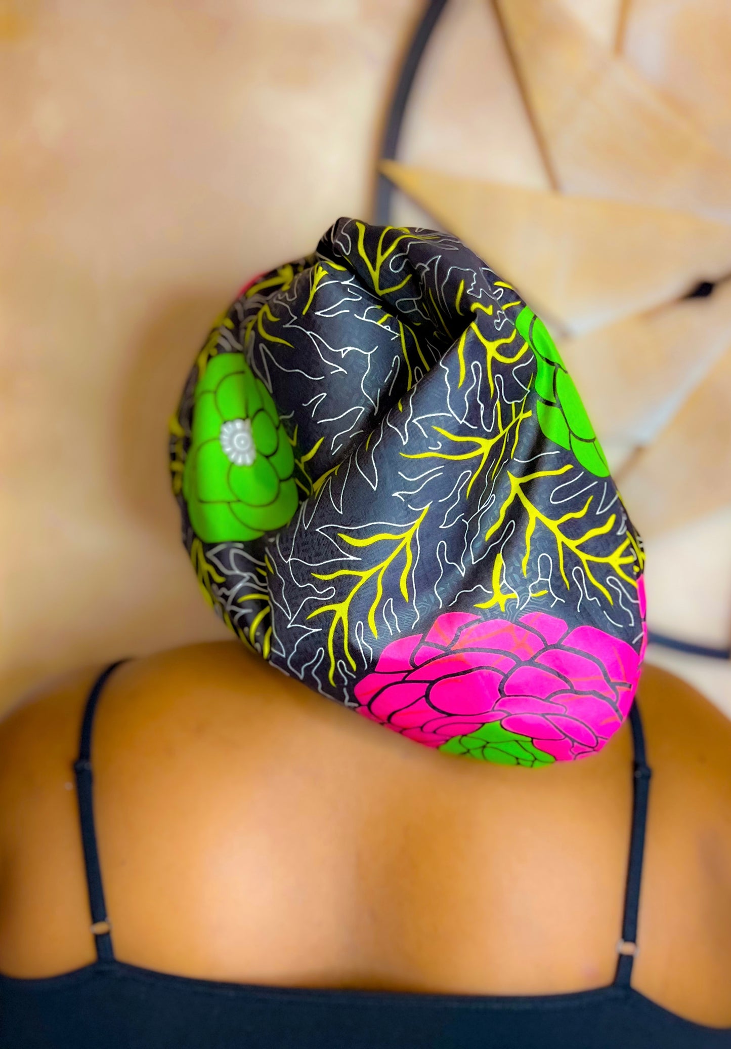 SBL Floral Bonnet (Green, Pink and Yellow)