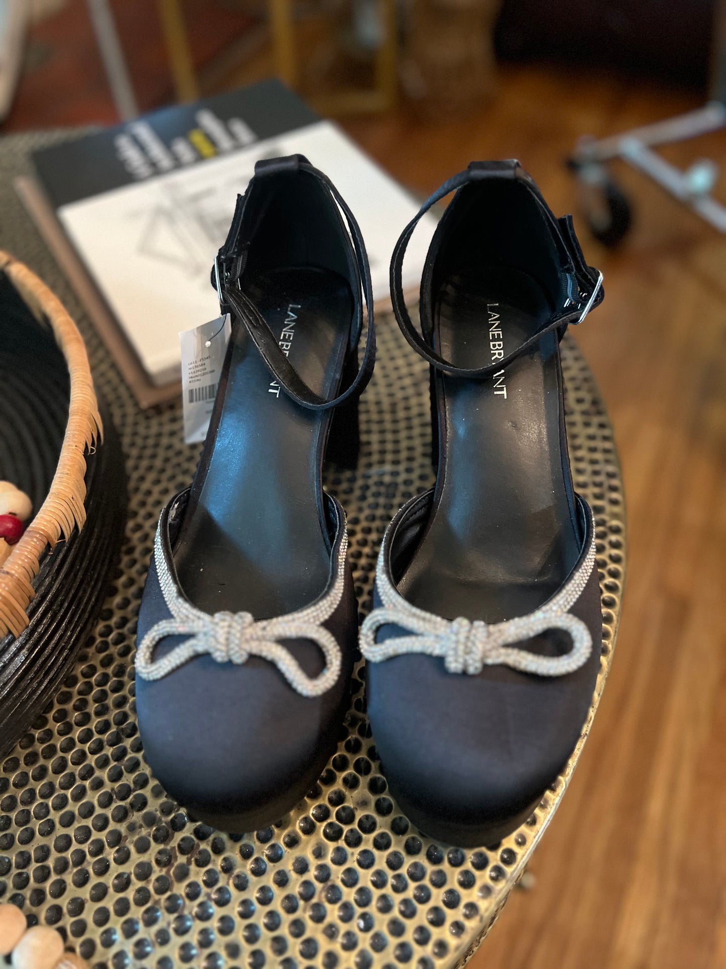 Black Embellished Platform Heels (WW)