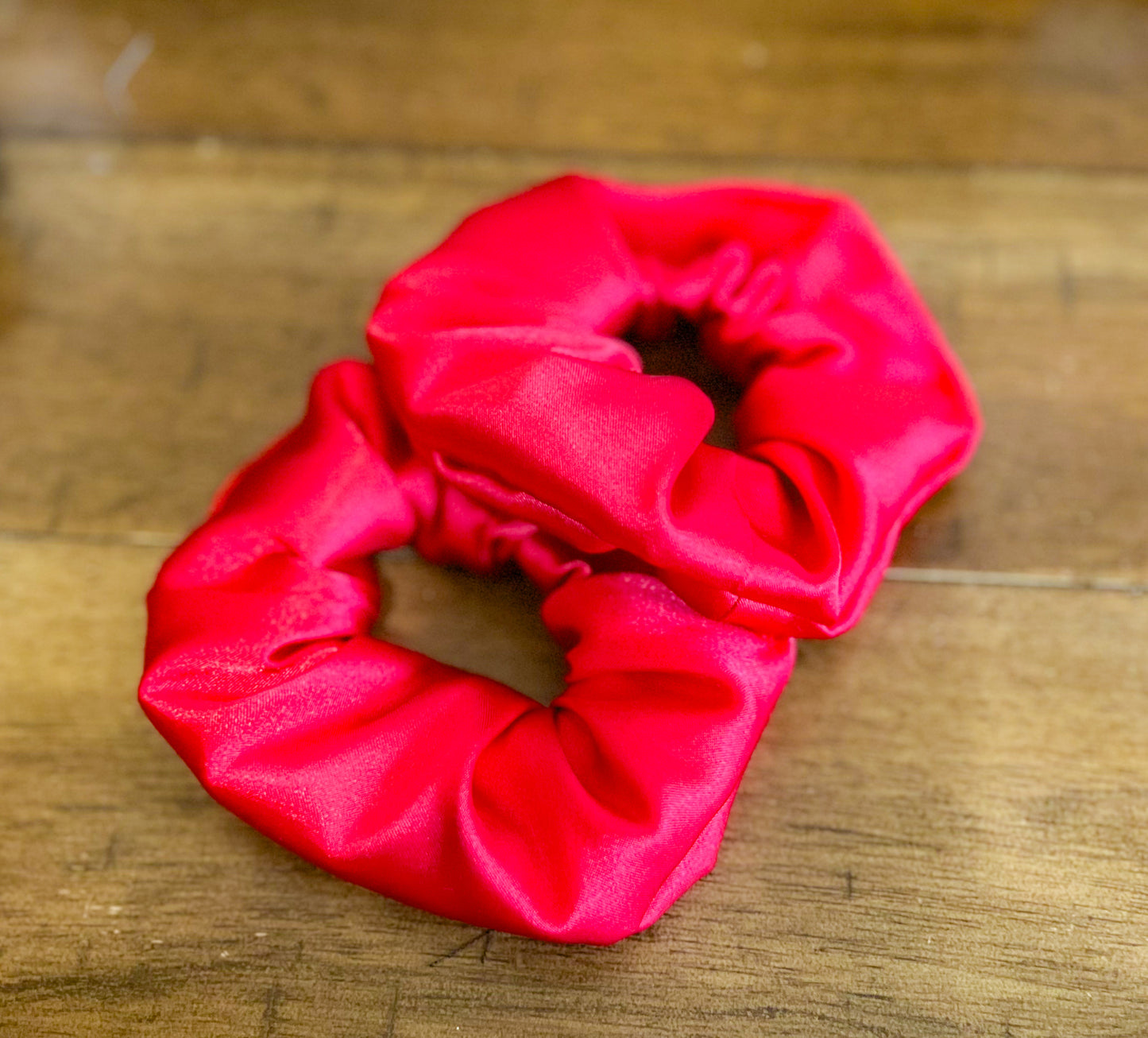 Red Satin Scrunchy