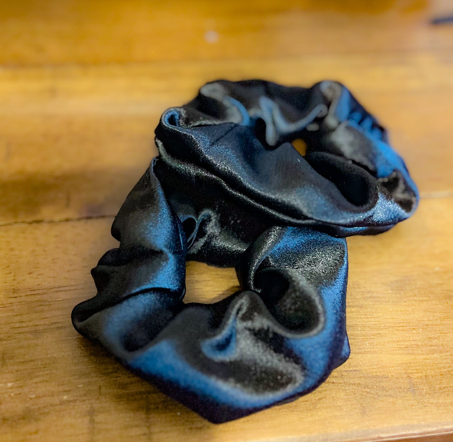 Black Satin Scrunchy