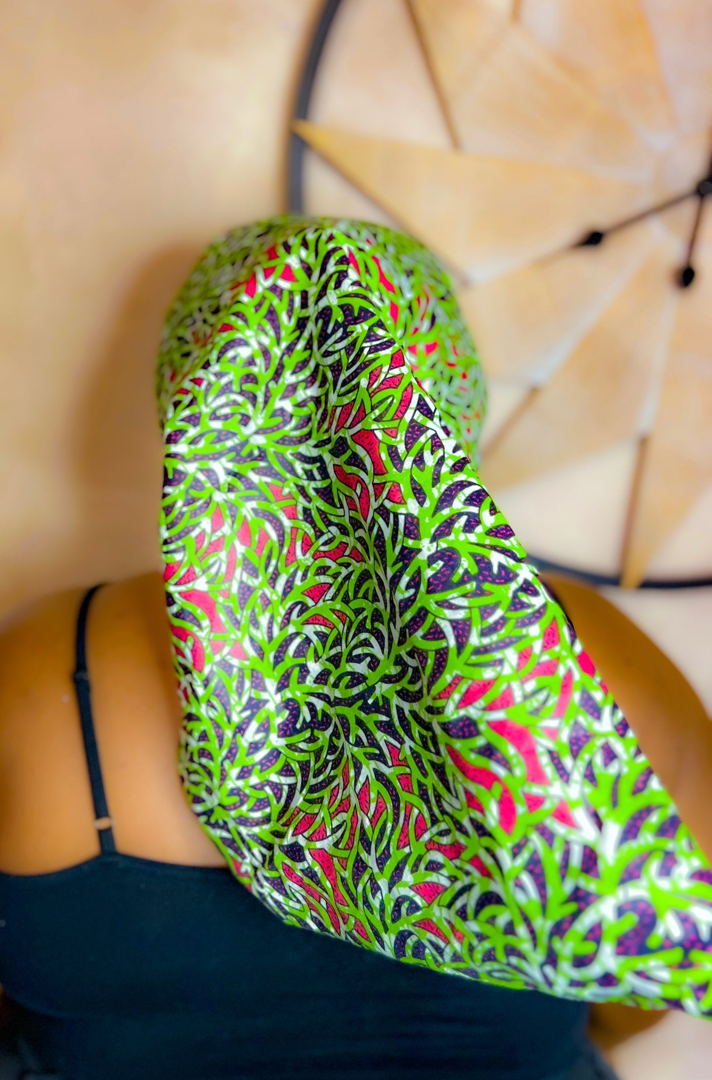 SBL Pink & Green Vines Bonnet