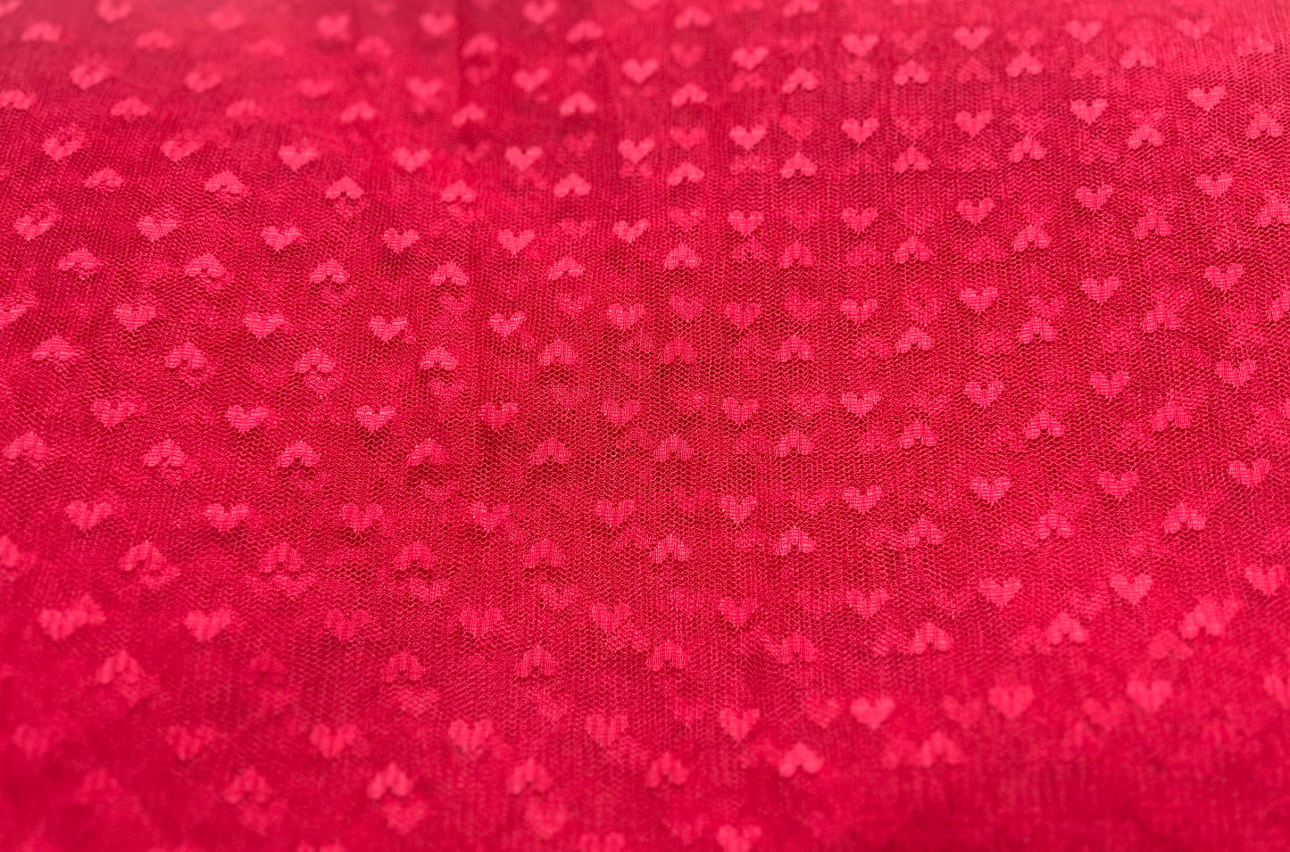 Love Heart Tulle Mesh Fabric