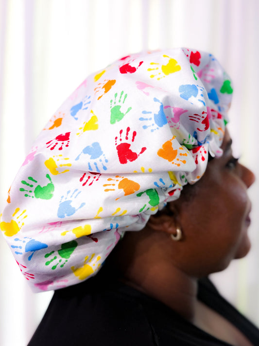 Handprints Bonnet