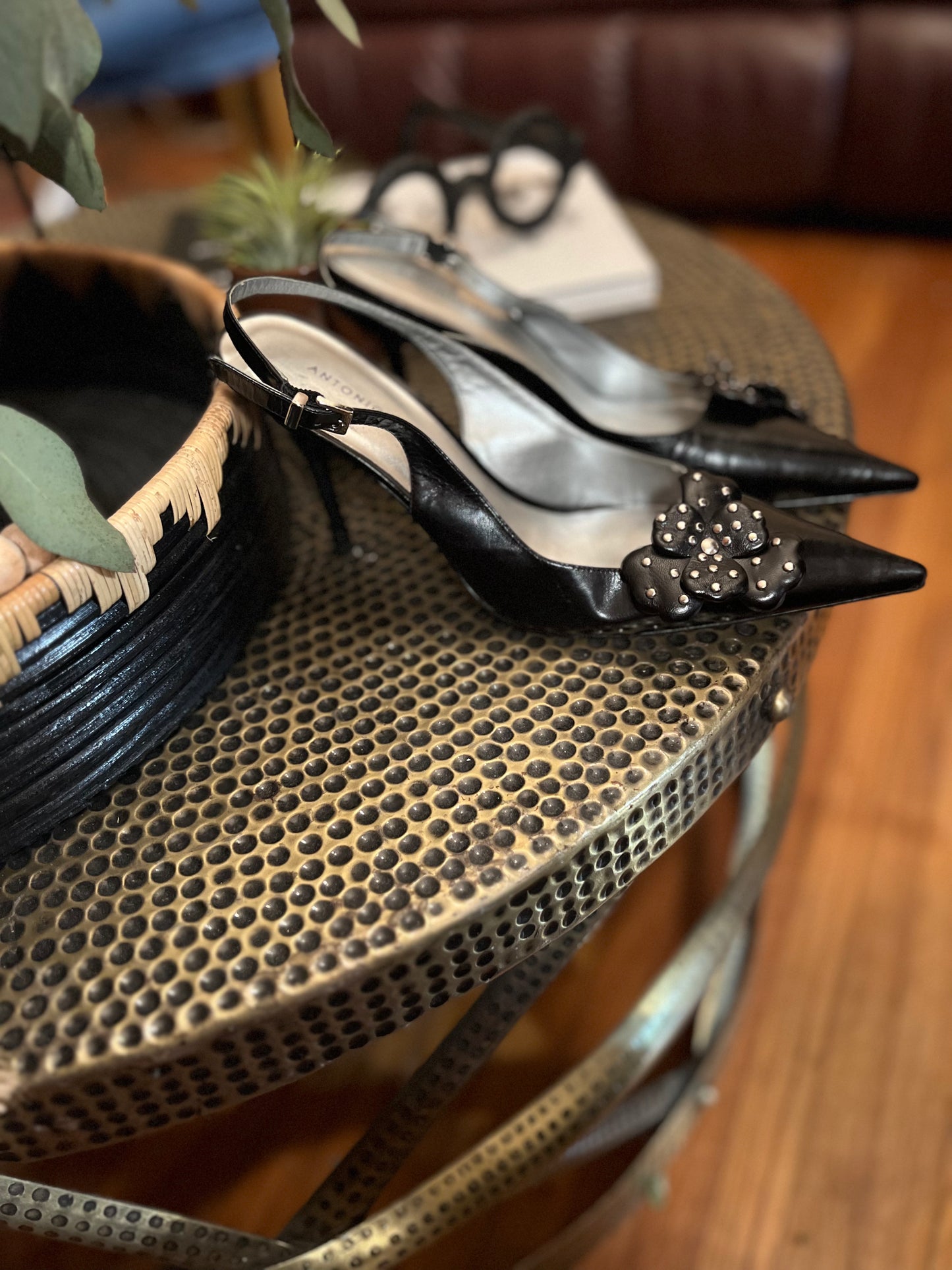 Black Slingbacks